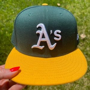 New Era Men’s Oakland Athletic 59fifty home green hat